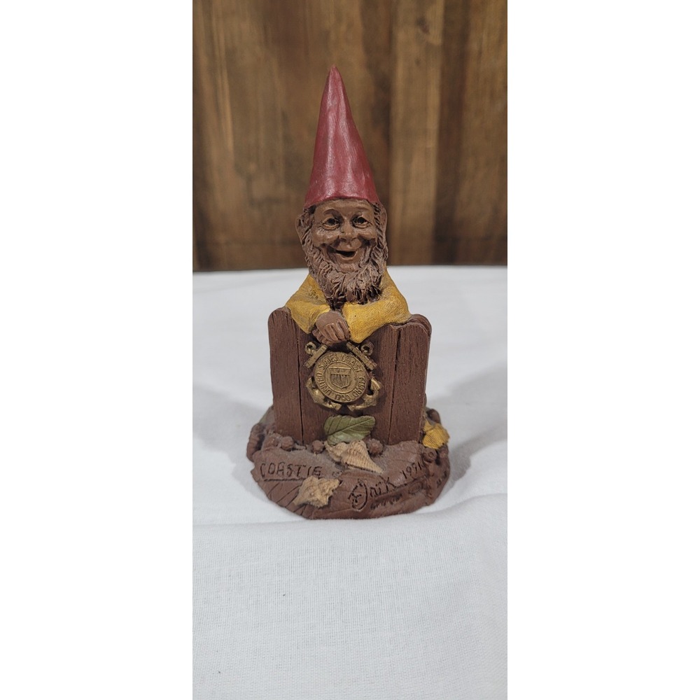 VINTAGE 1991 Tom Clark Figurine COASTIE Gnome Statue Sculpture Connecticut & CoA